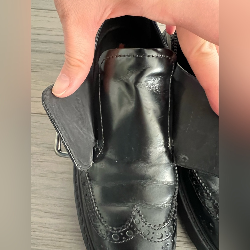 PRADA Classic Black Double Monk Strap Brogues - Women's - Picture 12 of 15